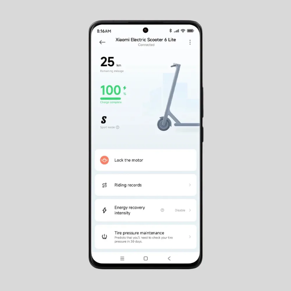 Monopatín Xiaomi 6 lite (4/4)